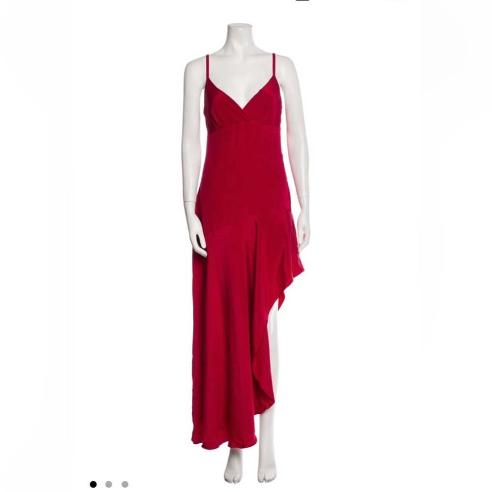Nicole Miller Silk Red silk Evening dress